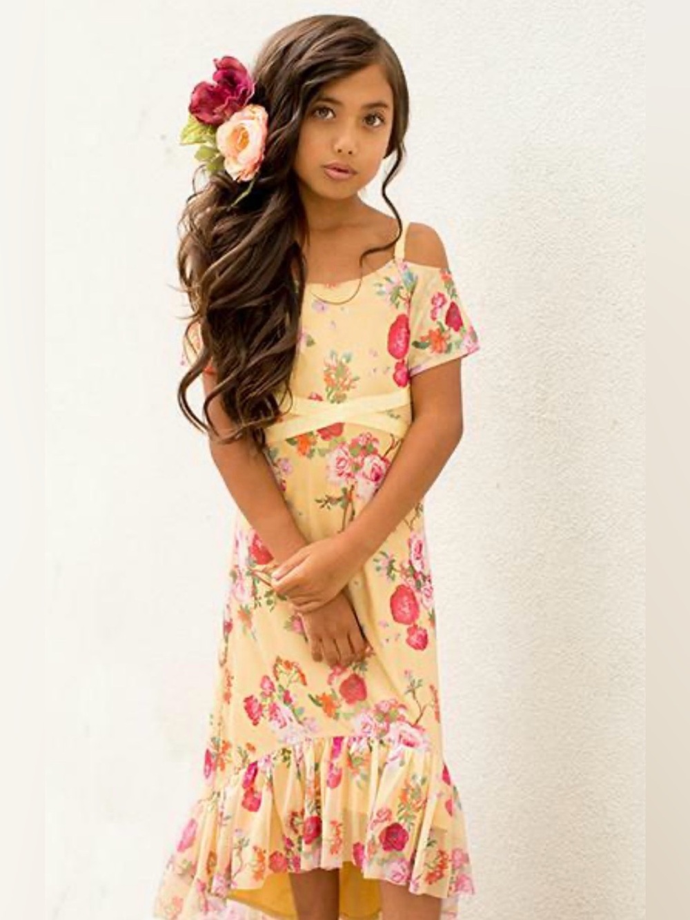 NWT Joyfolie Delphine Girls Dress In Saffron Sz 2